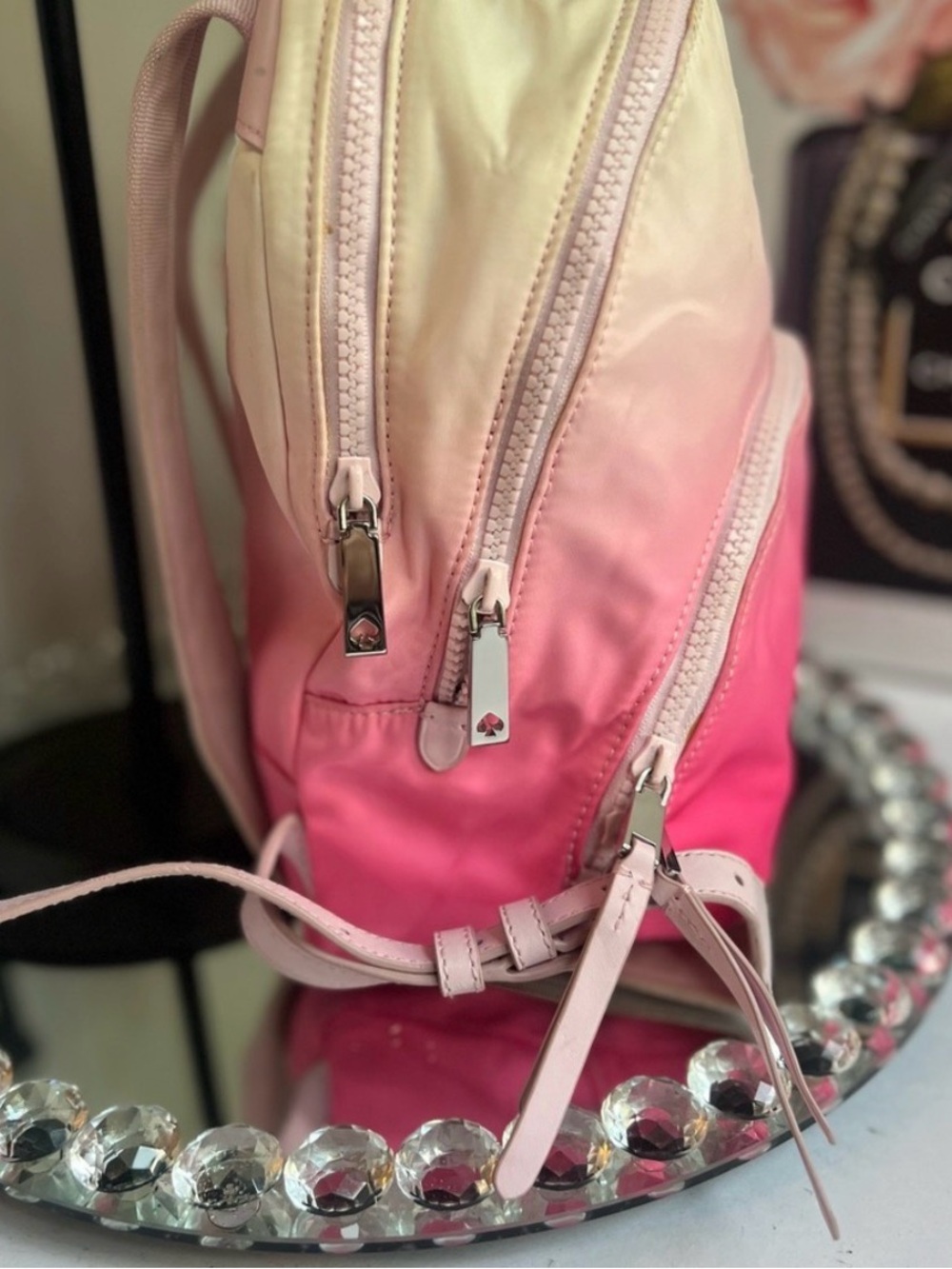 Kate Spade New York Karissa Nylon medium backpack ombre pink - Picture 3 of 10